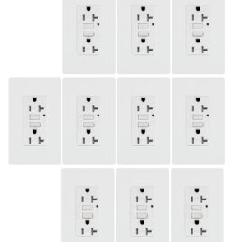 GFCI outlet 20A TR self testing 10pack